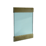Зеркало в деревянной раме для бани